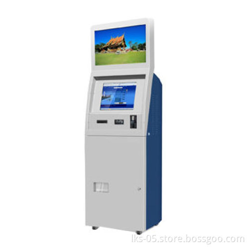 Payment Terminal with Receipt Printer and 19-inch Monitor, Vandal-proof, 3-layer Locks Protection